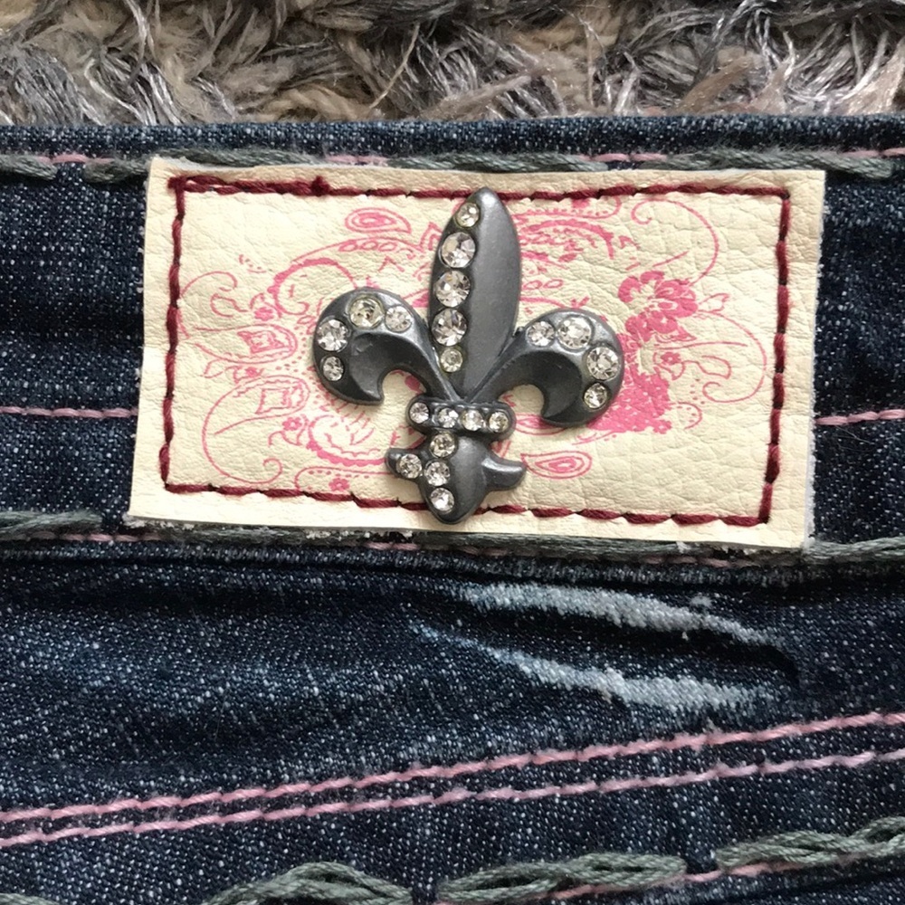 Laguna Beach Jeans with Jewels Embellishment Size 26 - Picture 7 of 10